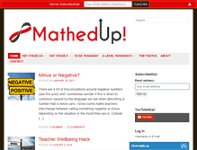 Tablet Screenshot of mathedup.co.uk